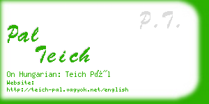 pal teich business card